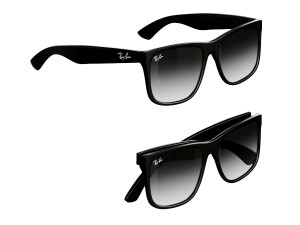 rayban sunglass justin classic 3D Model