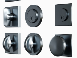 door handle by school house 3D 모델