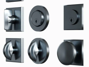 door handle by school house 3D Model