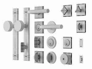 door handle by school house 3D 모델