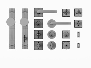 door handle by school house 3D 모델