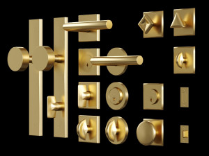 door handle by school house 3D 모델