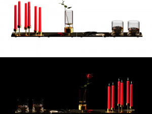decoration set buster punch 3D 모델