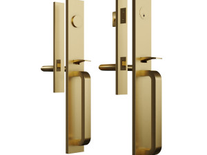 door handle set 01 by school house Modelo 3D