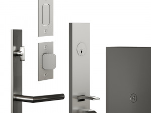 door handle set 01 by school house Modelo 3D