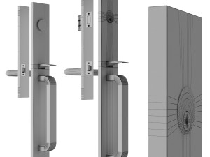 door handle set 01 by school house Modelo 3D