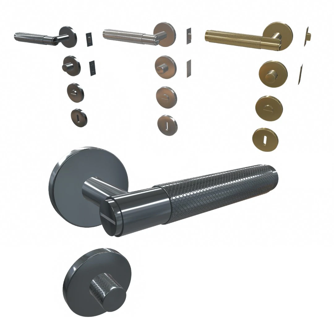 door handle by buster punch 3D Model .c4d .max .obj .3ds .fbx .stl .blend