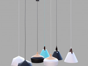 nordic pendant light collection 3D Модель