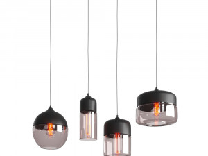 nordic glass pendant light 3D Model
