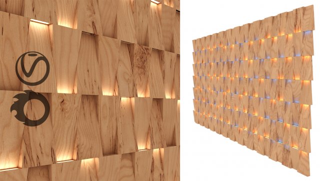 3d wall panel decoration 3D Модель .c4d .max .obj .3ds .fbx .stl .blend