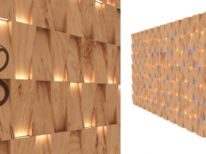3d wall panel decoration 3D 模型