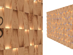 decoração de painel de parede 3d Modelo 3D