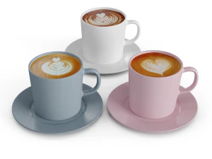 Капучино Кружка кофе Арт 3D Модель