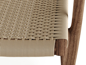 CH25 lounge chair Carl hansen 3D Model