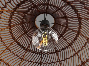 Pendant rattan light 3Dモデル