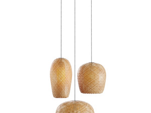 Rattan Pendant Lights vol1 3Dモデル