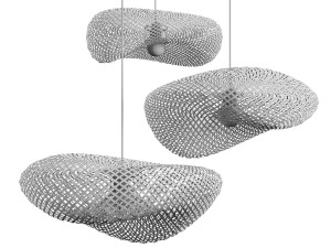 Rattan Pendant Lights Parametric Vol 2 3D मॉडल