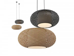 Pendente de vime vol 3 Modelo 3D