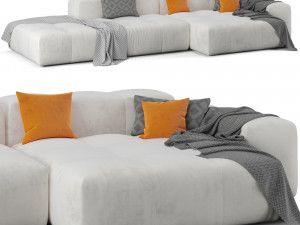 Pixel modular sofa by Saba Vol-1 3D Model
