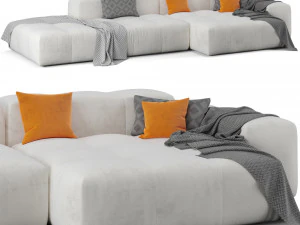 Saba のピクセルモジュラーソファ Vol-1 3Dモデル