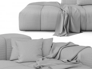 Pixel modular sofa by Saba Vol-1 3D Model