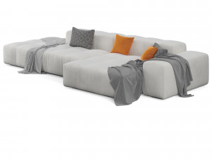 Pixel modular sofa by Saba Vol-1 3D Модель