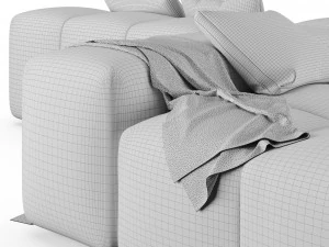 Pixel modular sofa by Saba Vol-2 3D Model