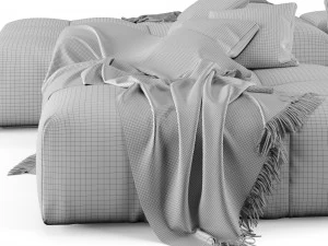 Pixel modular sofa by Saba Vol-2 3D Model