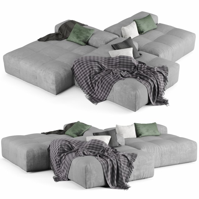 Pixel modular sofa by Saba Vol-2 3D Model .c4d .max .obj .3ds .fbx .stl .blend