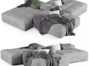 Pixel modular sofa by Saba Vol-2 3D Model