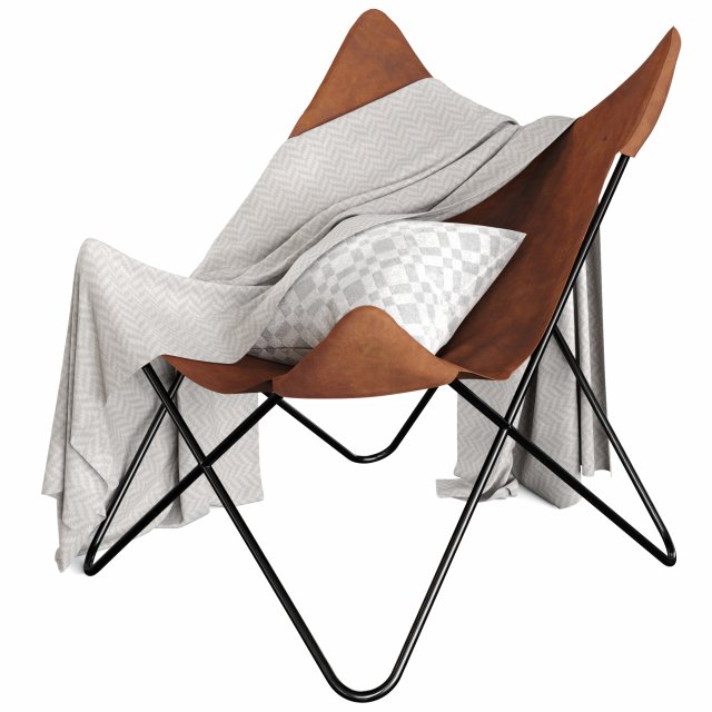 Butterfly Chair 3D मॉडल .c4d .max .obj .3ds .fbx .stl .blend 