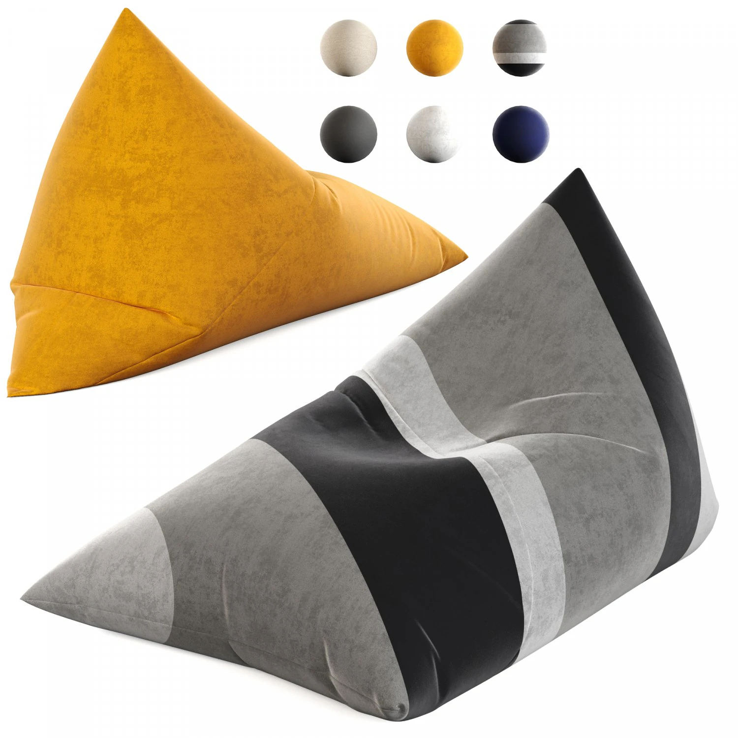 Bean Bag Chair by Woodnote 3D Model .c4d .max .obj .3ds .fbx .stl .blend 