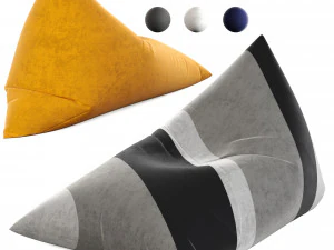 Zitzakstoel van Woodnote 3D Model