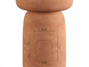 TOTOTO clay coffee table by Miniforms 3D Model