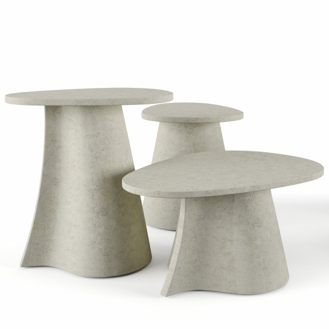 Fossil coffee table by MDF italia 3D मॉडल .c4d .max .obj .3ds .fbx .stl .blend 