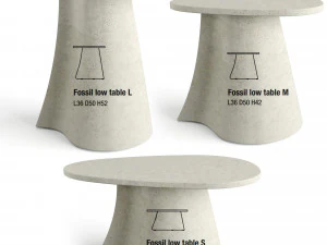 Mesa de centro f&oacute;ssil de MDF italia Modelo 3D