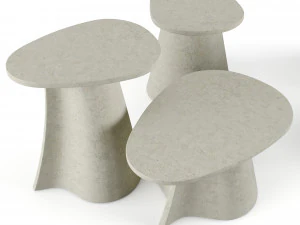 Mesa de centro f&oacute;ssil de MDF italia Modelo 3D