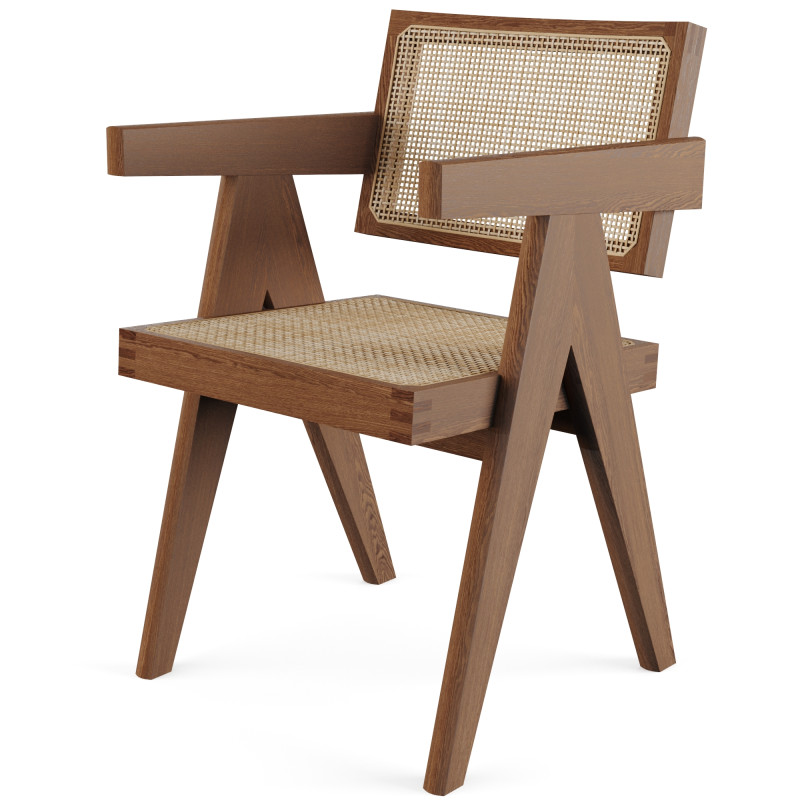 Office Chair by Pierre Jeanneret Model 3D .c4d .max .obj .3ds .fbx .stl .blend