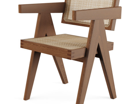 Office Chair by Pierre Jeanneret 3D Model