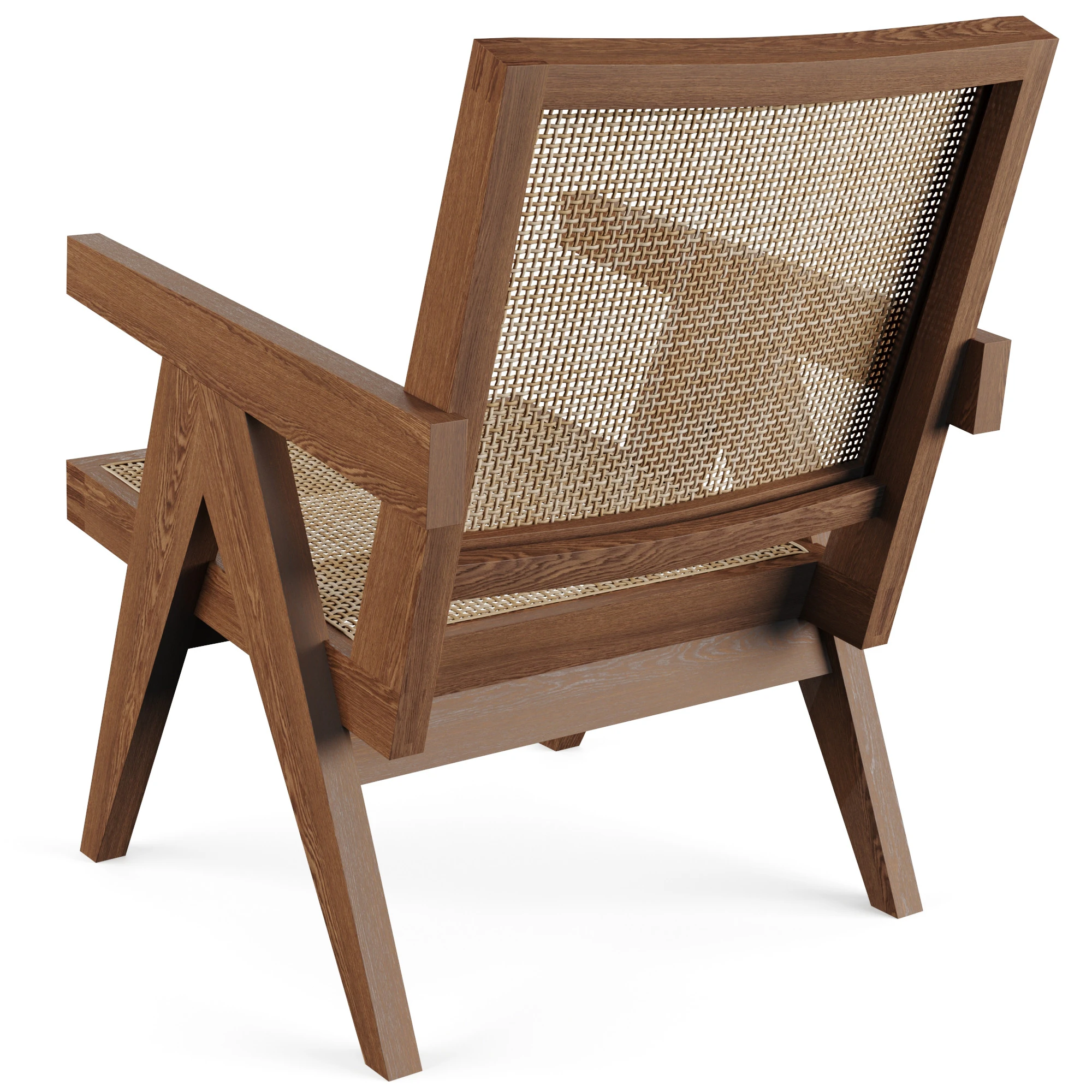 Easy Chair by Pierre Jeanneret 3D Model .c4d .max .obj .3ds .fbx .stl .blend