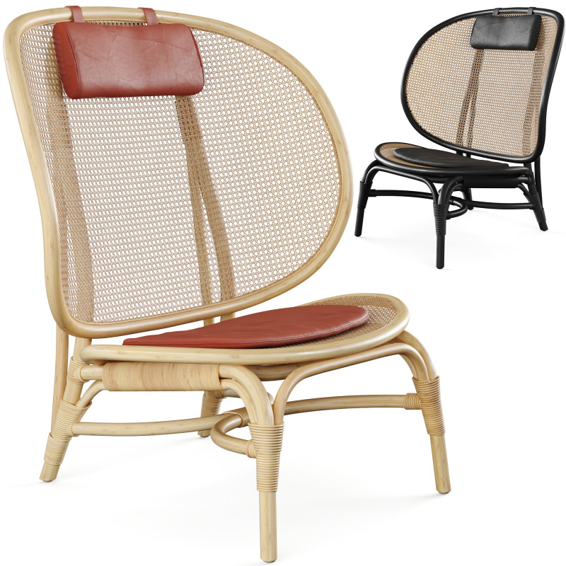 Nomad Bamboo Chair by Norr11 3D 模型 .c4d .max .obj .3ds .fbx .stl .blend 