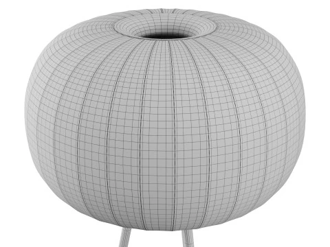 Candeeiro de p&eacute; de papel 581 VIPP Modelo 3D