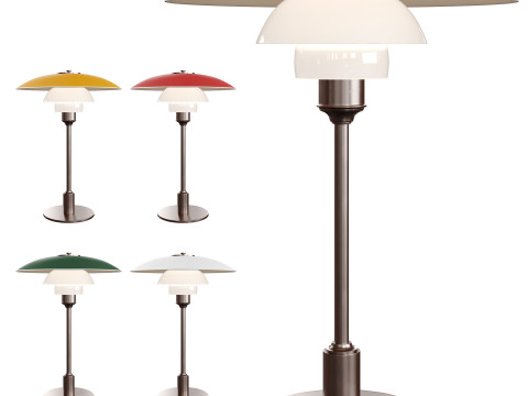 PH 3-2-2-2 table lamp by Louis Poulsen 3D Model