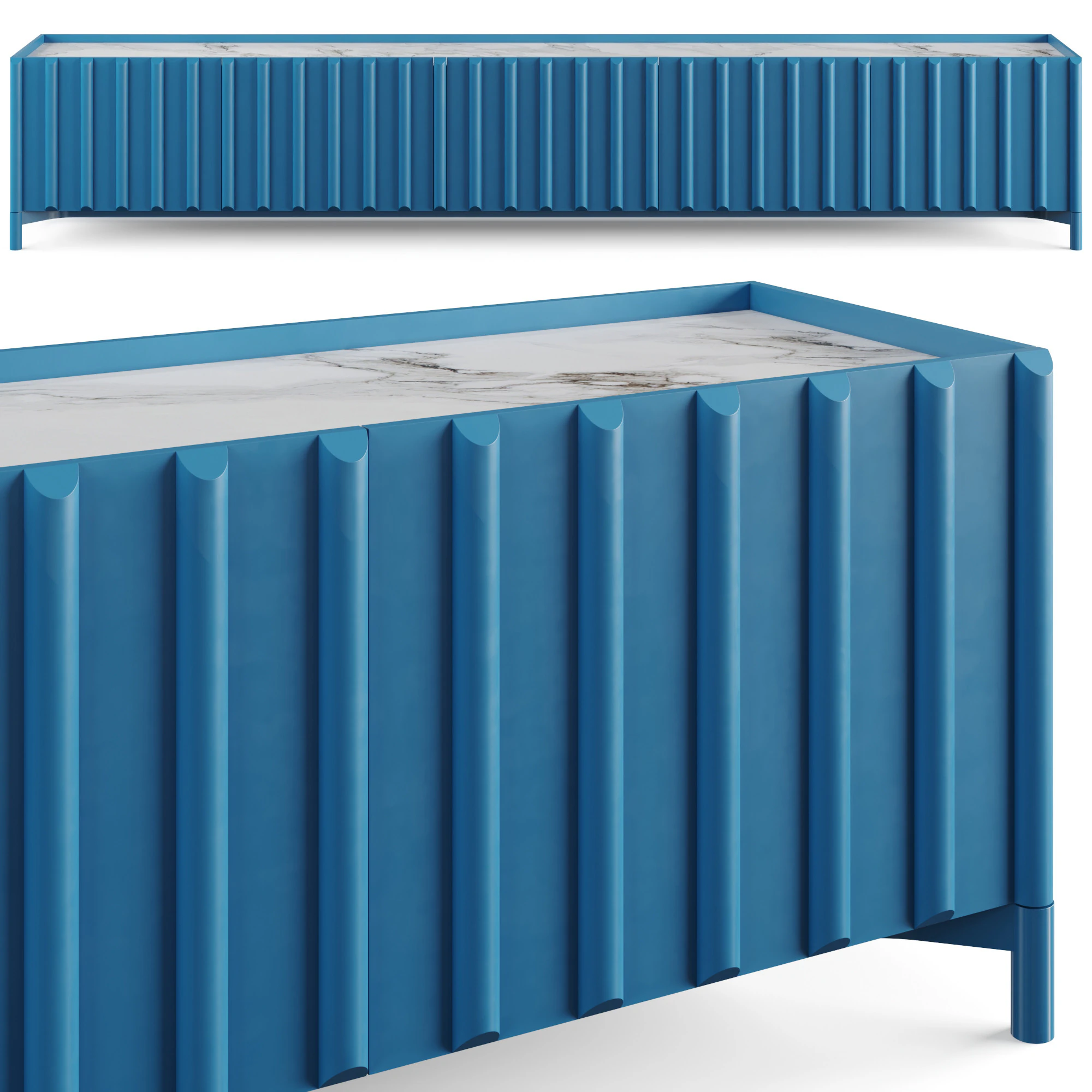 Container Sideboard by Miniforms 3D Model .c4d .max .obj .3ds .fbx .stl .blend