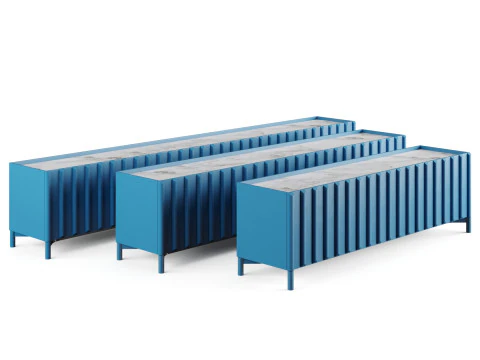 Container Sideboard by Miniforms 3D Model