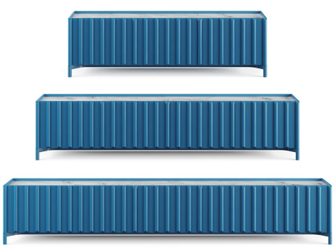 Container Sideboard by Miniforms 3D मॉडल