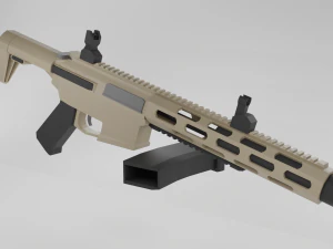 aac pdw honey badger 3D Model