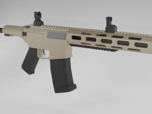 aac pdw honey badger Modello 3D