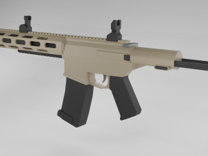 aac pdw honey badger Modello 3D