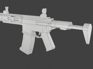 aac pdw honey badger Modello 3D